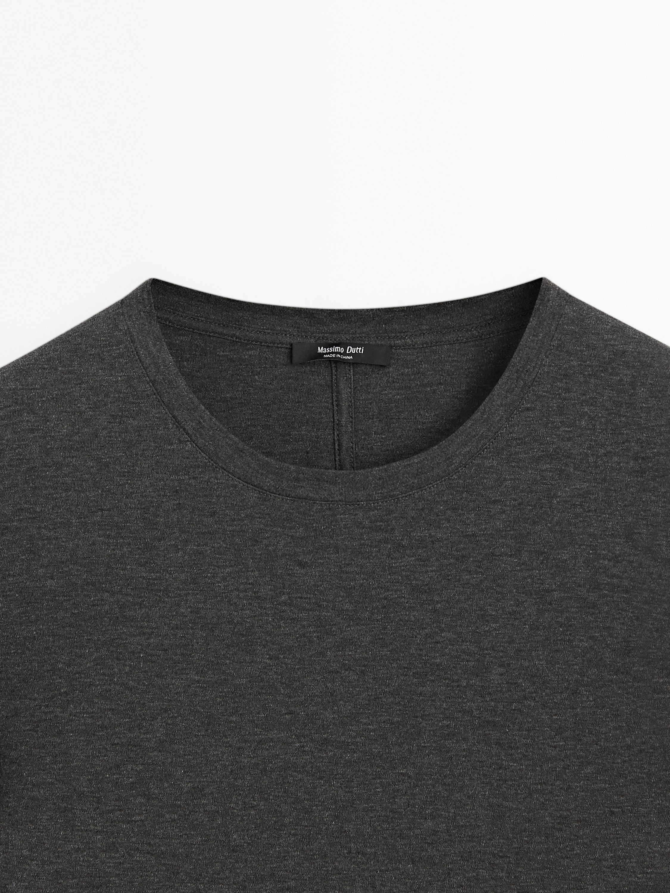Long sleeve T-shirt with seam detail